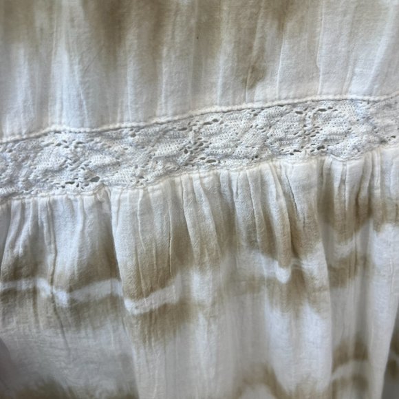 Aerie Beach Tie Dye Cotton Maxi Sundress Size L Boho Beachy Summer - Picture 6 of 12